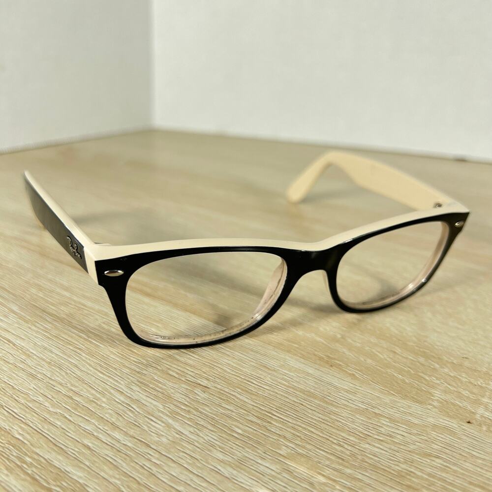 Ray-Ban RB2132 New Wayfarer 875 Sunglasses FRAMES ONLY Black Beige 52-18-145